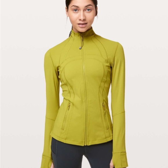 RARE Lululemon Define Jacket Nulux - Golden Lime Color, Size 8 - Picture 4 of 11